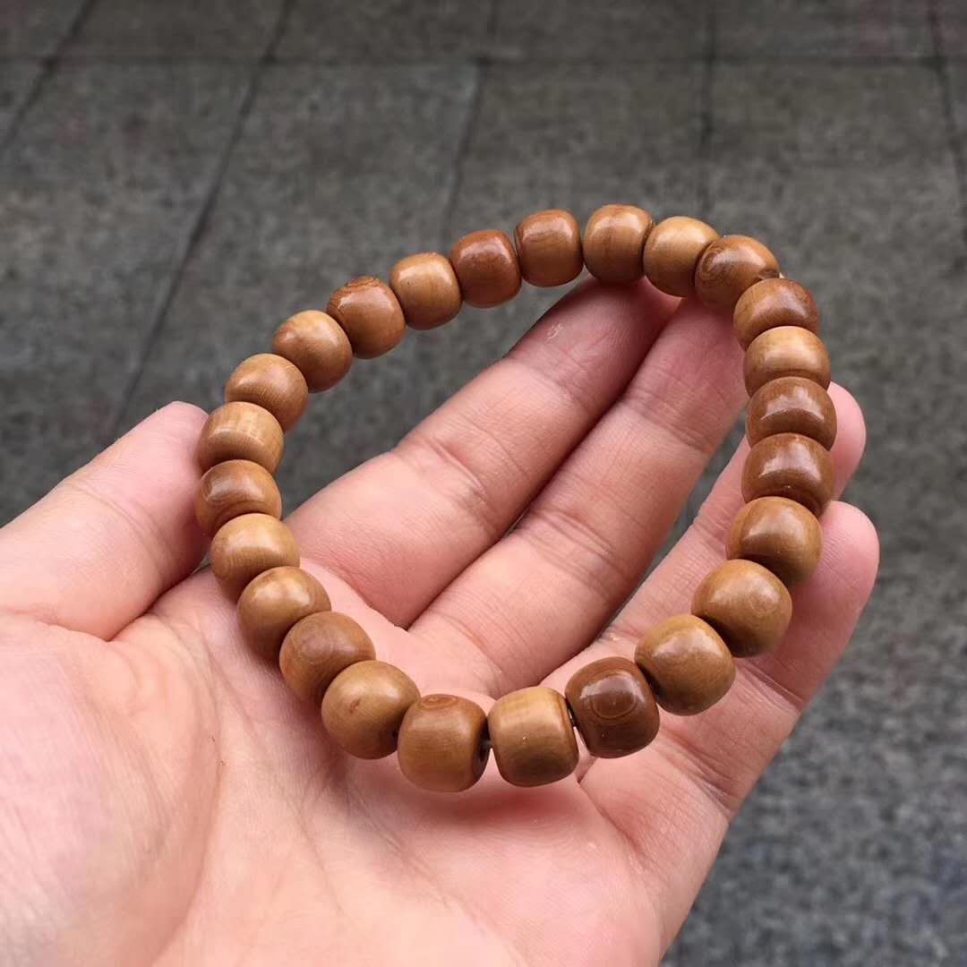10×8mm猛犸象牙老型咖啡手串 萬(wàn)年天然造化，天然產(chǎn)品